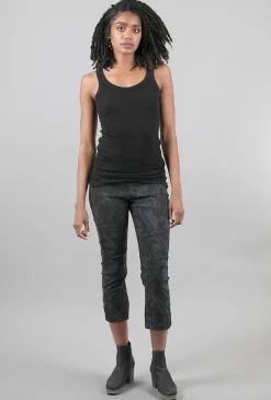 Hot Evie Lou Tubular Cashmere Seamless Tank, Black