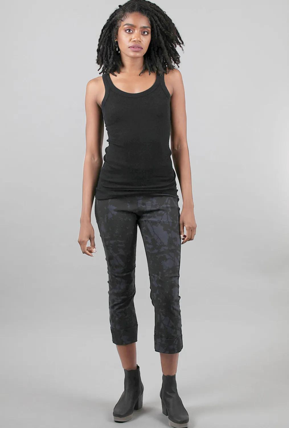 Hot Evie Lou Tubular Cashmere Seamless Tank, Black