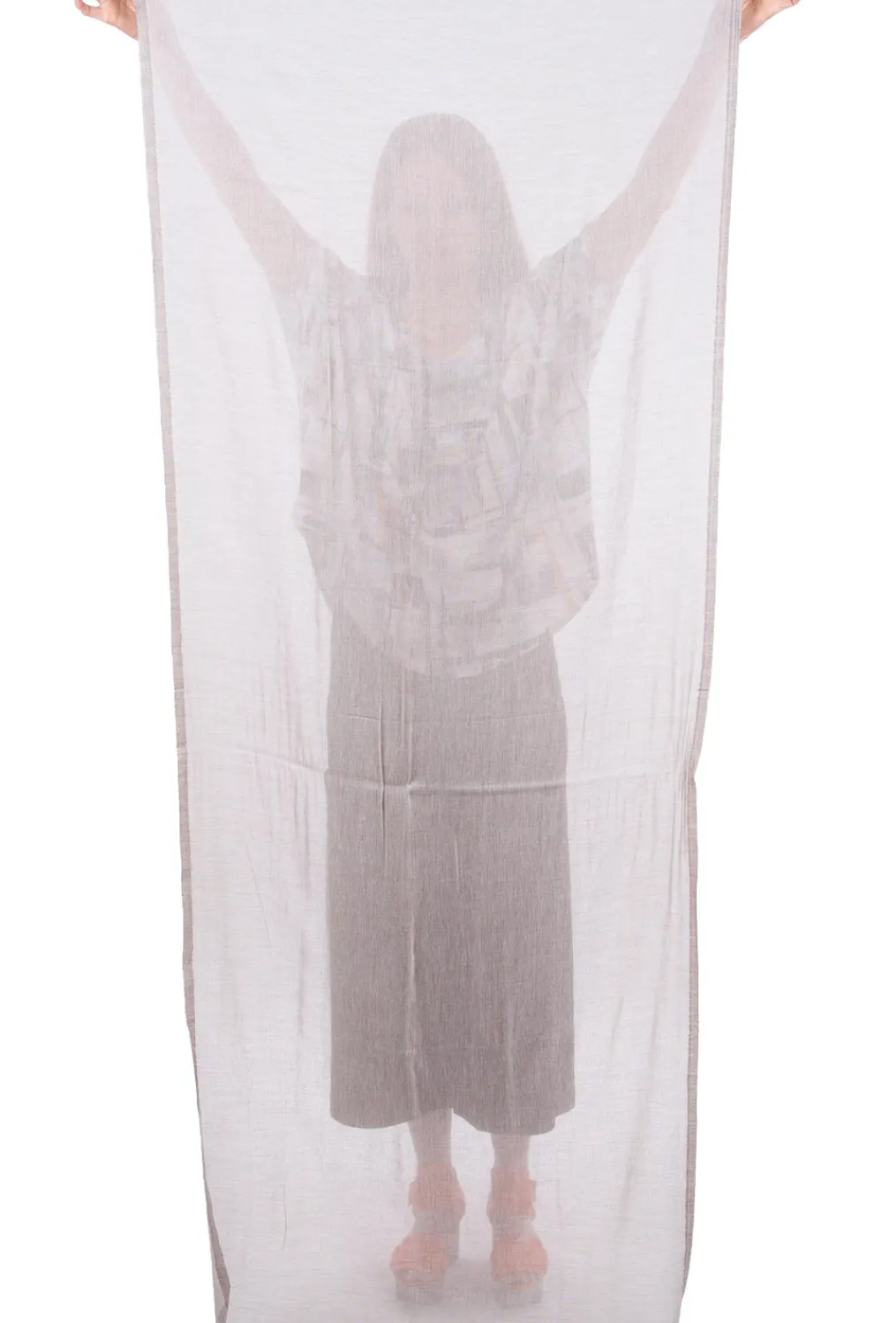 Hot Evie Lou Turkish Cotton Scarf, Taupe