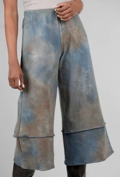Sale Evie Lou Twist Dye Crop Pant, Blue