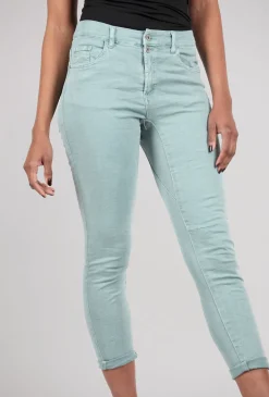 Shop Evie Lou Two-Button Spring/Summer Pant, Tiffany Blue
