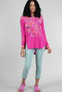Shop Evie Lou Two-Button Spring/Summer Pant, Tiffany Blue