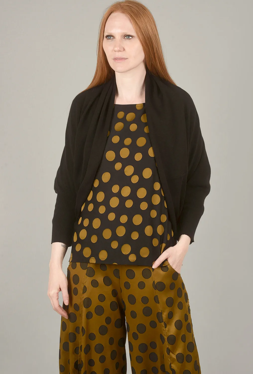 Discount Evie Lou Two-Way Sweater, Black