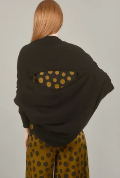 Discount Evie Lou Two-Way Sweater, Black
