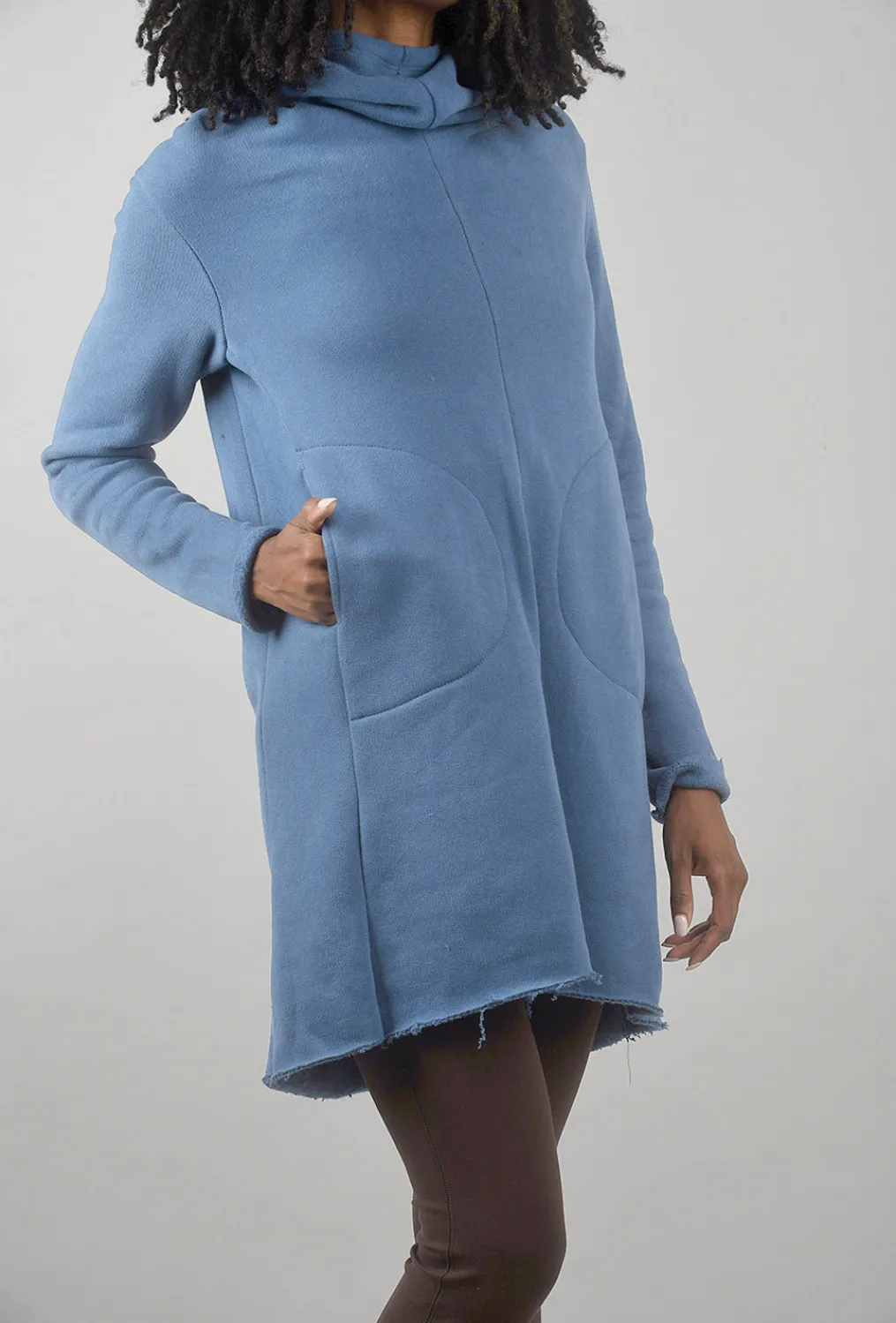 Cheap Evie Lou Velvet Fleece Ricky Tunic, Blue