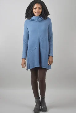 Cheap Evie Lou Velvet Fleece Ricky Tunic, Blue