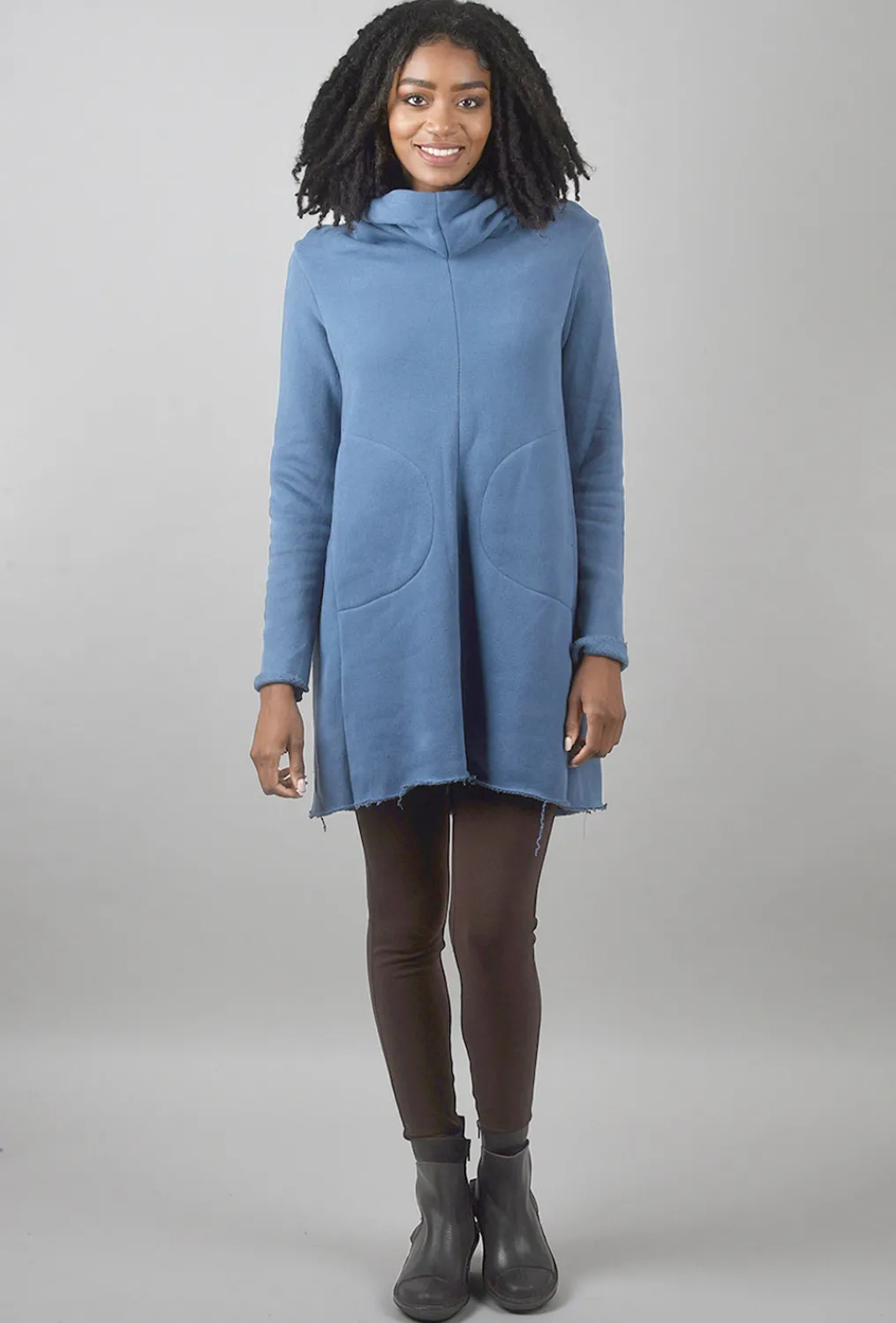 Cheap Evie Lou Velvet Fleece Ricky Tunic, Blue