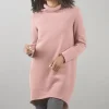 Sale Evie Lou Velvet Fleece Stella Tunic, Dusty Rose