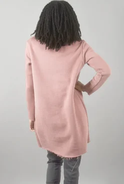 Sale Evie Lou Velvet Fleece Stella Tunic, Dusty Rose