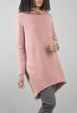 Sale Evie Lou Velvet Fleece Stella Tunic, Dusty Rose