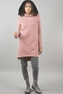 Sale Evie Lou Velvet Fleece Stella Tunic, Dusty Rose