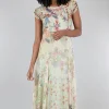 Store Evie Lou Verde Mesh Dress, Cream