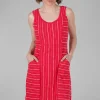 Clearance Evie Lou Vineyard Tank Dress, Tomato