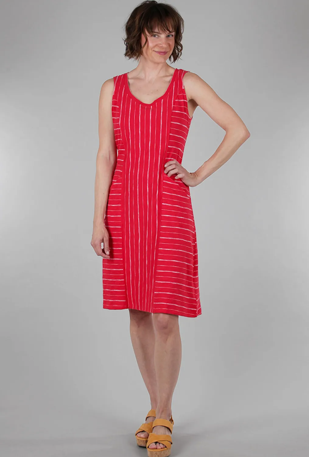 Clearance Evie Lou Vineyard Tank Dress, Tomato