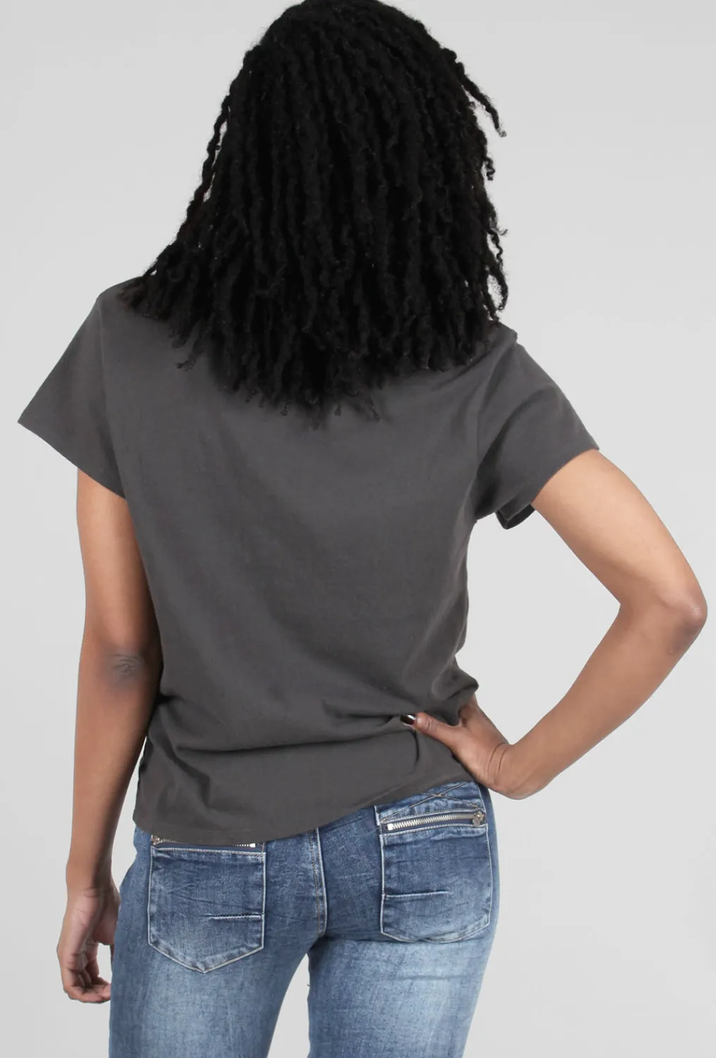 New Evie Lou Vintage Band Tee, Black/Def Leppard