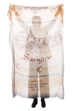 Online Evie Lou Vintage Burgundy Vineyard Scarf, Rust/Gray