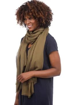 Clearance Evie Lou Vintage Solid Wrap, Thyme