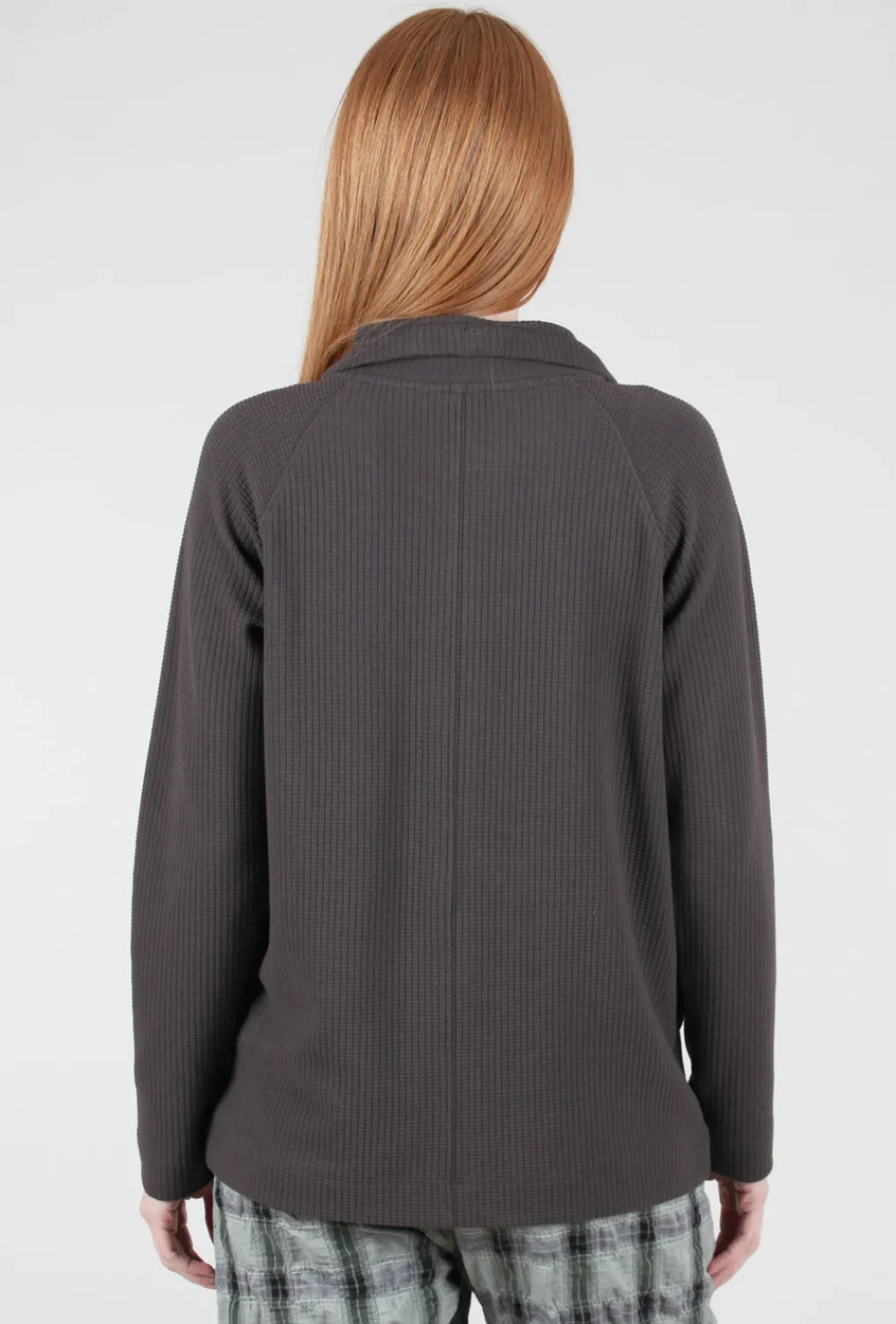 Store Evie Lou Waffle Zip Cardie, Earth