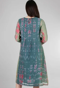 Flash Sale Evie Lou Water Sprite Dress, Blue/Pink