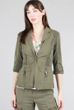 Clearance Evie Lou Winslow Blazer, Kombu Olive