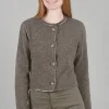 Store Evie Lou Wool Cropped Cardie, Saddle