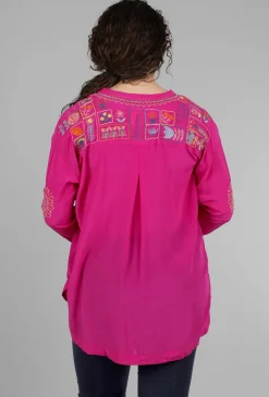 Outlet Evie Lou Zinnia Tunic, Fuchsia