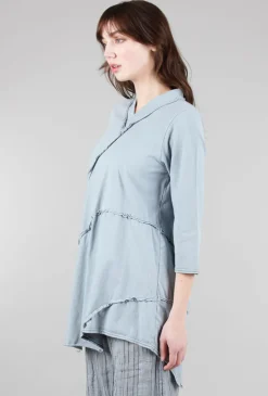 New Evie Lou Zuma Top, Heron Blue